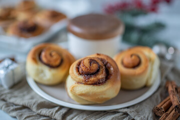  Festive idea for Homemade traditional winter festive dessert buns 