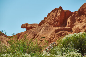 Fototapeta premium Fairy Tale Canyon. Kyrgyzstan.Central Asia