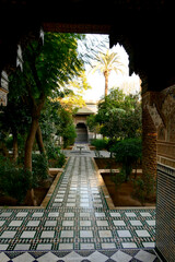 Palazzo reale di El Bahia, nel souk di Marrakech. Marocco