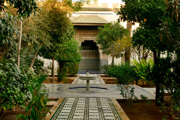 Palazzo reale di El Bahia, nel souk di Marrakech. Marocco