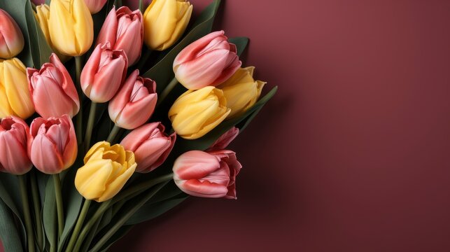 Flowers Background Spring Tulips, HD, Background Wallpaper, Desktop Wallpaper