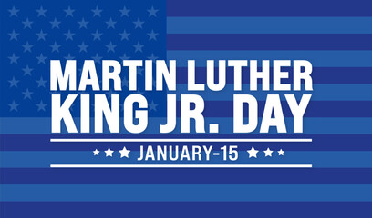Martin Luther King, Jr. Day or MLK day background design template use to background, banner, placard, card, book cover,  and poster design template with text inscription and standard color. vector