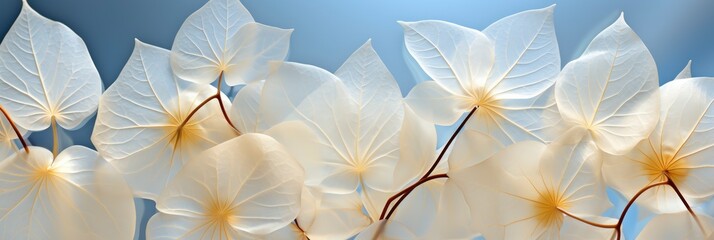 Nature Pattern Dry Petals Transparent Leaves, Banner Image For Website, Background abstract , Desktop Wallpaper