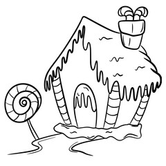 Candy House Outline