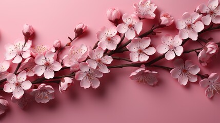 Cherry Blossom Sakura Flowers Isolated, HD, Background Wallpaper, Desktop Wallpaper