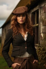 Fototapeta premium Country Style Fashion: Rustic elegance meets modern style