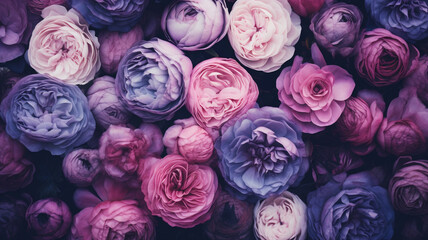 Beautiful purple colored flower background - obrazy, fototapety, plakaty