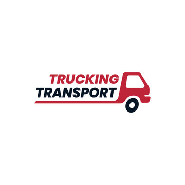 Trucking Transportation Creative logo design concept
