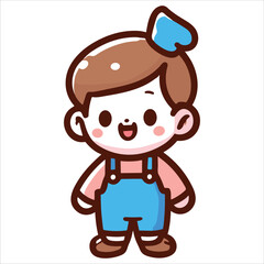 Beautiful and cute funny cartoon