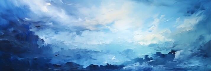 Abstract Blue Art Painting Background Modern, Banner Image For Website, Background abstract , Desktop Wallpaper