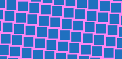 Blue rectangle with pink background. Abstract seamless background. elegant background.