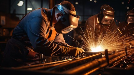 workers and welders who perform arc welding , generative ai