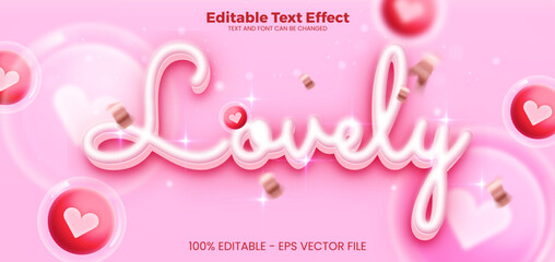 Idol editable text effect in modern trend style