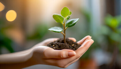 Plant in hand 