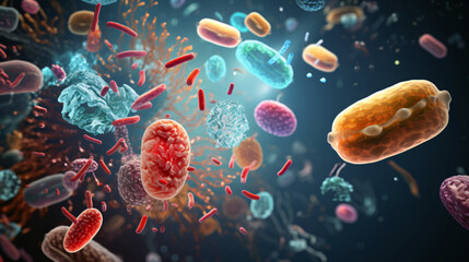 Probiotics bacteria biology science microscopic