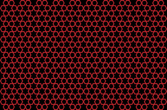 abstract red background in the form of stars on a black background