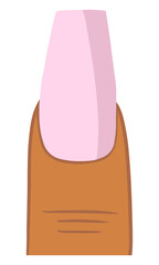 Pink Coffin Nail