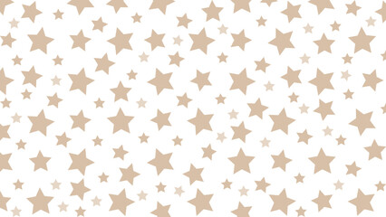 Seamless pattern with beige stars