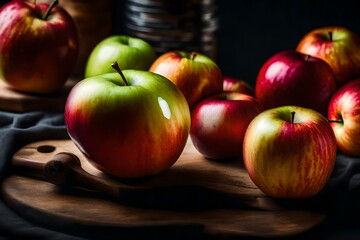 apples on a table