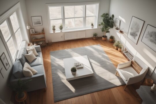 Apartmentinterior top view