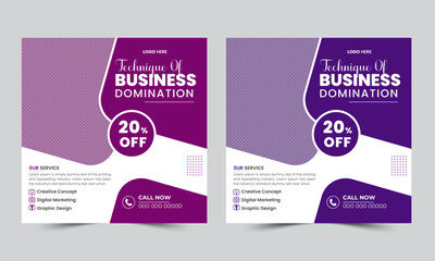 Modern Social square web banner for social media post template design, Facebook Post, Instagram Post template