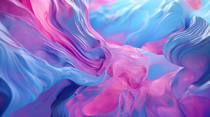 Obraz premium The AI Symphony of Liquid Dreams. AI generative.