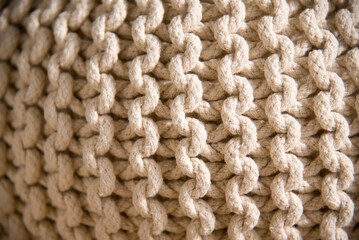 close up of a carpet. beige texture