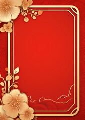 Chinese New Year of the Dragon Template