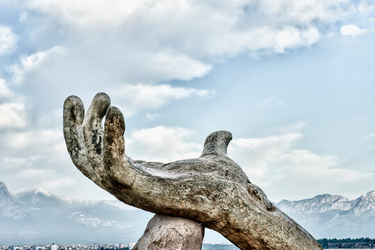 Hashim's Hand monument, Antalya, Turkey