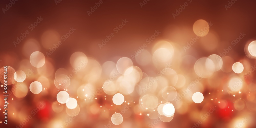 Poster abstract light red colorful bokeh defocused background