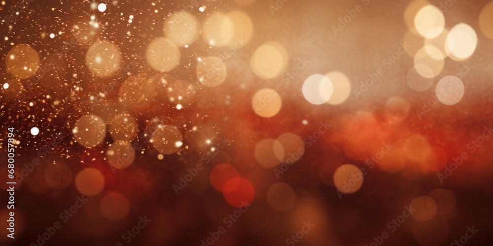 Poster abstract light red colorful bokeh defocused background