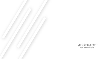 3D white geometric abstract background overlap layer on bright space with waves decoration. Minimalist modern graphic design element cutout style concept for banner, flyer, card, or brochure. vector