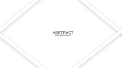 3D white geometric abstract background overlap layer on bright space with waves decoration. Minimalist modern graphic design element cutout style concept for banner, flyer, card, or brochure. vector