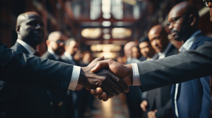 Shaking hands for business deals - obrazy, fototapety, plakaty
