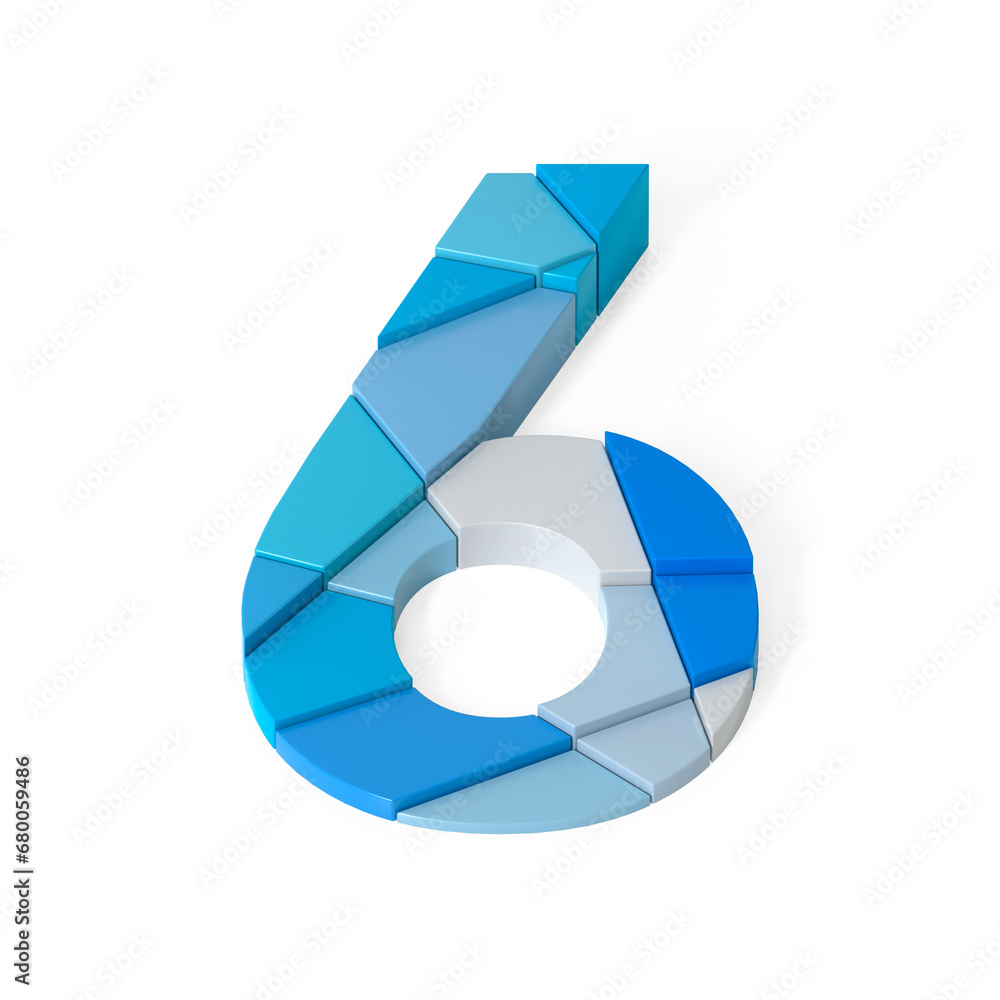 Poster multicolored extruded alphabet 
