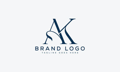 letter Ak logo design vector template design for brand.