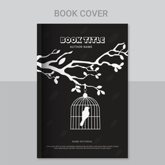 Vector Book cover design. Eye Catching Creative Book cover template. Corporate Book cover