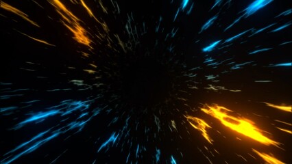 Hyperspeed Teleport Tunnel Background (customizable)