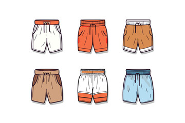 shorts vector clip art illustration