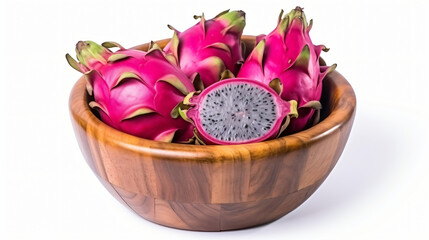 Top view of dragon fruit