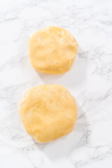 Panda shaped shortbread cookies with chocolate icing