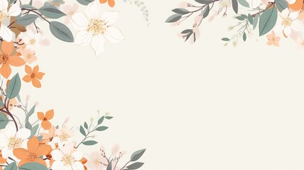 floral background with place for text.