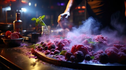 A Mixologist Crafting A Tangy And Refreshing , Background For Banner, HD