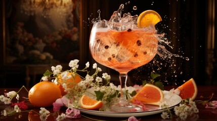 A Mixologist Mixing A Bubbly Aperol Spritz Aperol , Background For Banner, HD