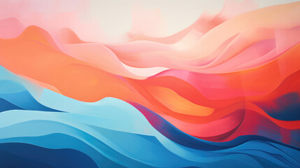 Fototapeta premium Vibrant Intense Gradient Unleashing Artistic Creativity