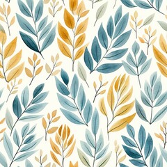 Naklejka premium pattern autumn leaves on a white background