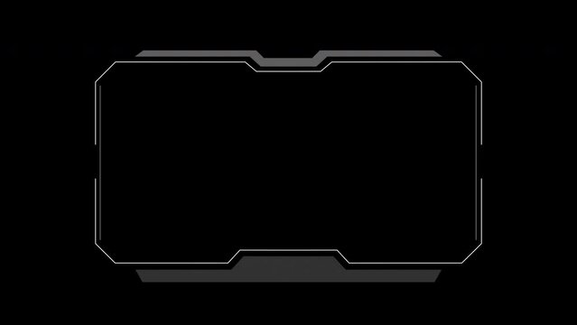 Hud Frame Digital Technology. Sci-fi Frame Interface.