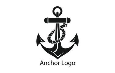 Anchor Ship Yacht Luxury Badge Vector Logo, Anchor logo icon design vector template,