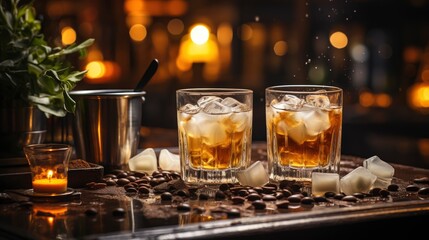 A Bartender Preparing A Smooth And Sophisticated  , Background For Banner, HD
