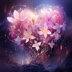 heart of flowers